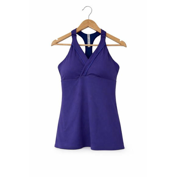 Lululemon Tops - Lululemon Deep Breath Tank Top Purple Racerback Size 12